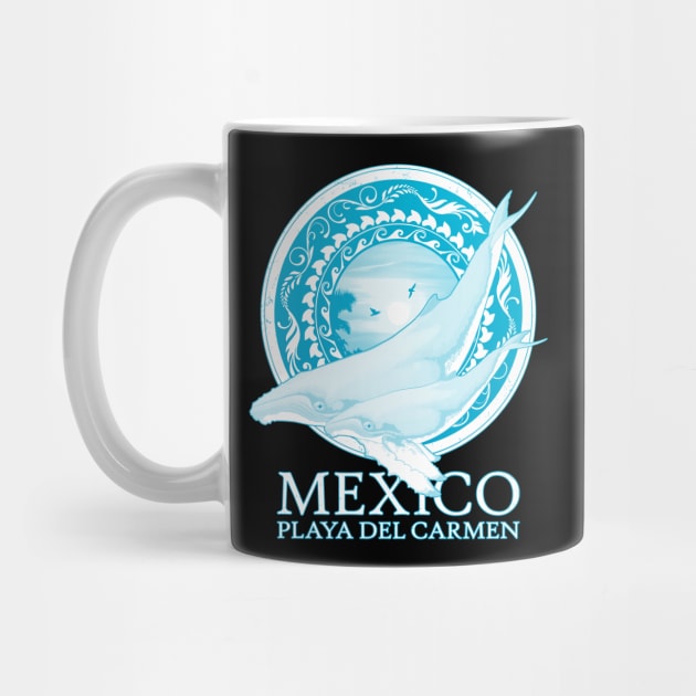 Humpback Whales Playa del Carmen Mexico by NicGrayTees